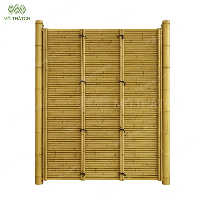 Outdoor Bamboo-Style Fence Divider