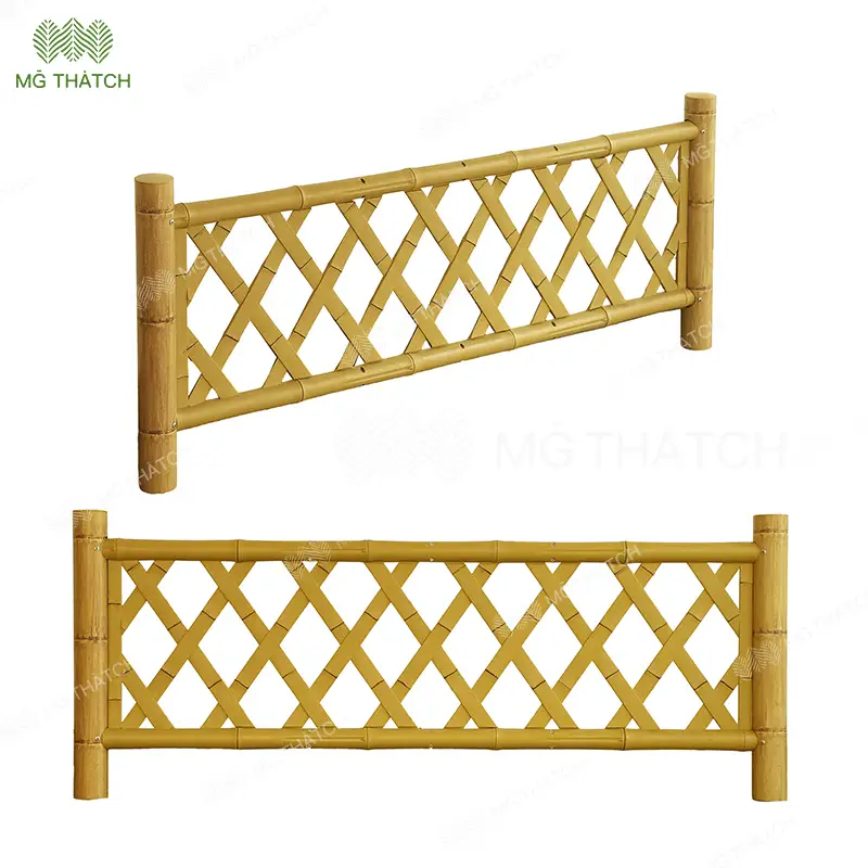 Luxury Bamboo-Style Fence for Landscape Projects