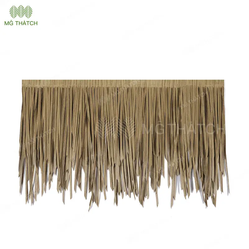 Lifelike Synthetic Thatch Roofing Panels for Outdoor Tiki Huts