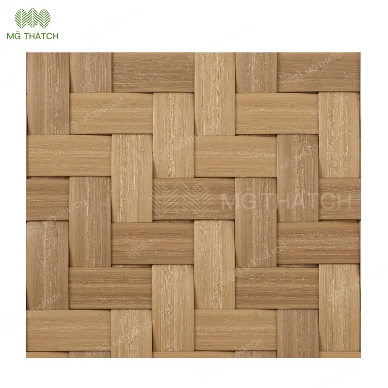 bamboo woven mat resort decoration
