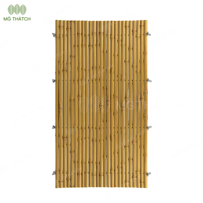 bamboo style fence commercial outdoor space
