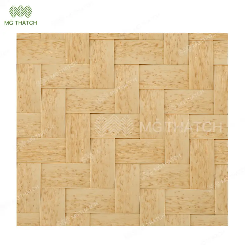 synthetic bamboo woven mat with natural appearance