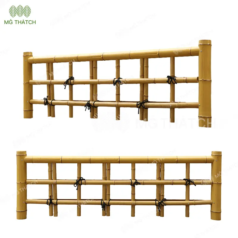 Diamond Grid Low Bamboo Railing