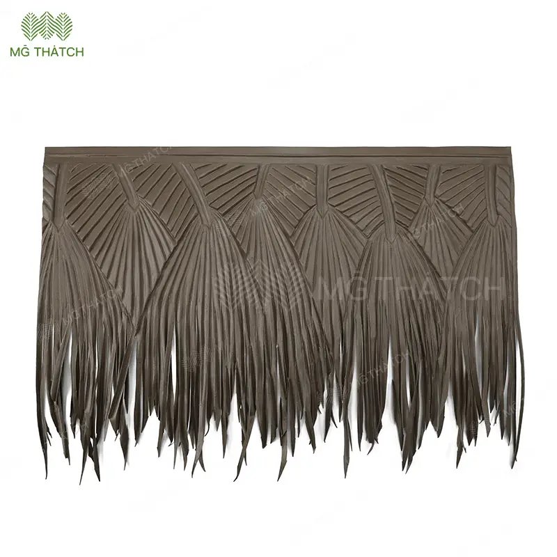 Natural-Look Synthetic Palm Thatch for Roofing